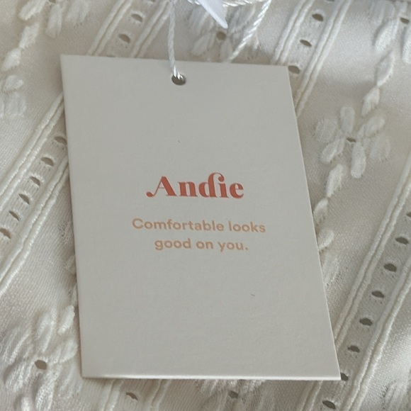 Andie String Bikini Bottom Women's XL Coco Creme Eyelet AB400 NWT 7780 - Picture 5 of 11